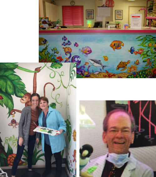 1991 office mural collage from the Madison Square Drive location
