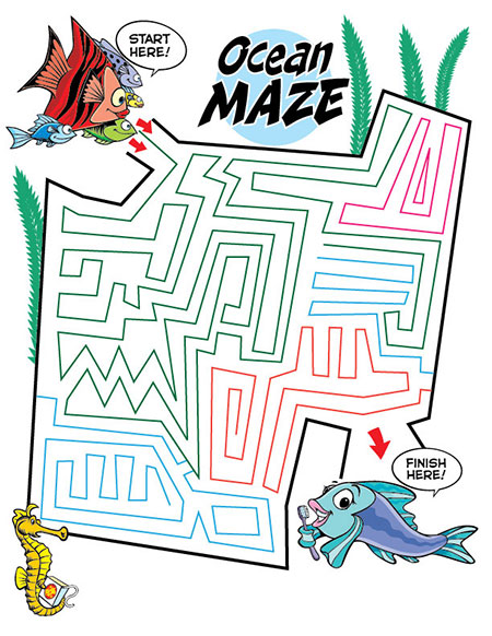 Ocean Maze Activity Sheet